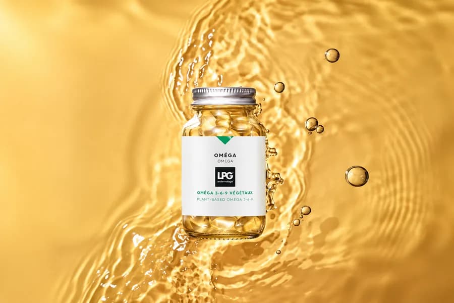 LPG Omega 3-6-9, Flasche mit Kapseln